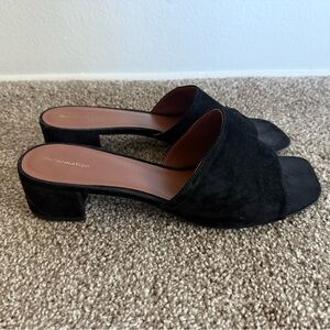 Reformation Mariah Black Minimal Sandal